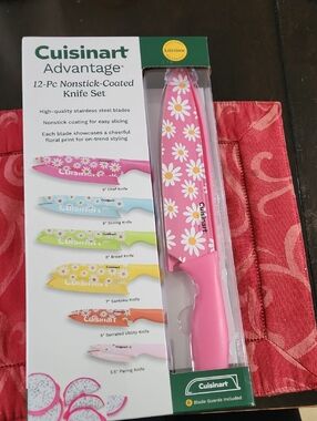 Cuisinart Floral 12-Pc Knife with Daisy Pattern